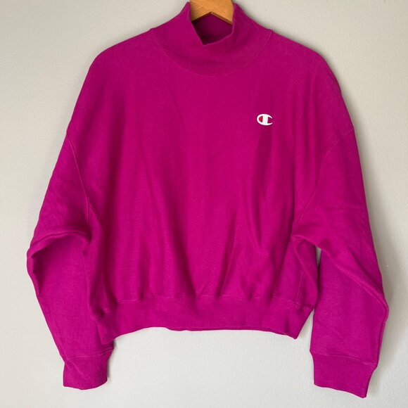Champion Reverse Weave Pullover Sweatshirt Womens Size Small Oversized‎ Boxy - Picture 1 of 4